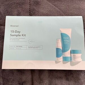 New RIVERSOL 15 day sample kit travel skin care anti aging hypoallergenic kit